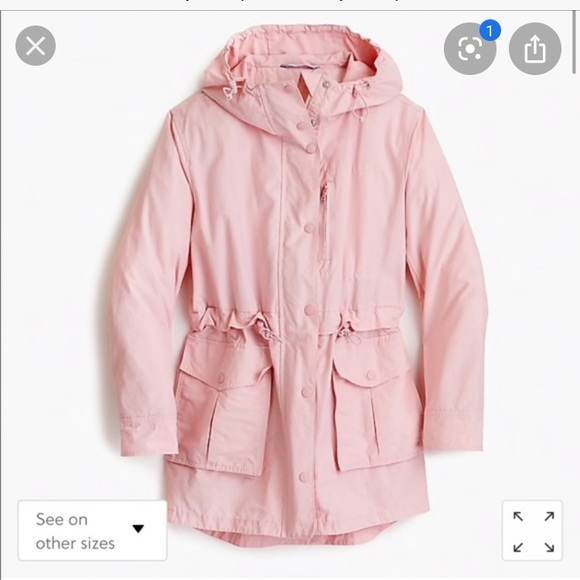 blush pink rain jacket
